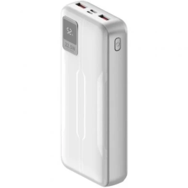 Leotec Power Bank PD20W 20000mAh Carga Rápida USB-C Blanco Pantalla Digital