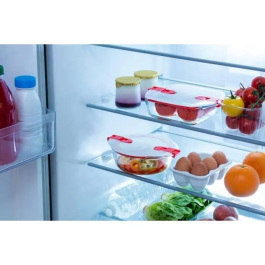 Pyrex Cook&Heat Hermético Cuadrado Vidrio Transparente 21x17x6 cm - 1 L