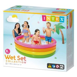 Piscina Hinchable para Niños Intex Sunset Aros 780 L 168 x 46 x 168 cm (6 Unidades)