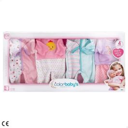 Color Baby Ropa Muñeco Set con 4 Trajes para Bebé, 42 cm