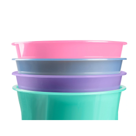 Liderpapel Papelera de Plástico Rosa Translúcido 13 Litros 275x285 mm