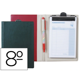 Liderpapel Carpeta Comandas Plástico Octavo con Talonario Camarero y Bolígrafo 105 x 155 mm Precio: 3.95000023. SKU: B1FK43V28V