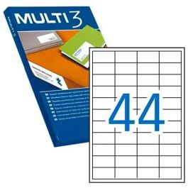 Multi-3 Etiquetas Adhesivas 48,5x25,4 mm para Inkjet y Láser, C-Rectos, 44 x 100H, Blanco Precio: 6.9900006. SKU: S8413444