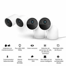 Philips Hue AUC1717288493816 Cámara Inalámbrica Segura HD 1080P Interior o Exterior Control con App Blanca