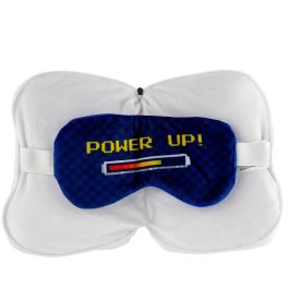PUCKATOR Almohada de viaje Relaxeazzz con antifaz incorporado Game Over 19x14x9cm