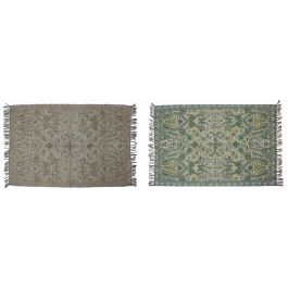 DKD Home Decor Alfombra Árabe Rojo Verde 290 x 0.5 x 200 cm (2 Unidades)