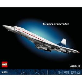 Lego AAAAN06836 Icons Concorde Kit de Construcción de Aviones para Adultos con Detalles Auténticos y 3 Modos