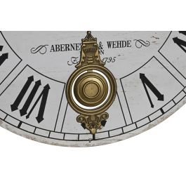 DKD Home Decor Reloj de Pared Vintage Blanco Negro 8 x 58 x 58 cm (2 Unidades)