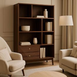 Home Deco Factory Librería Tiffany - Maderas Varias