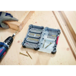 Bosch 2607017464 Puntas de Destornillador 40 Piezas Acero S2 Personalizable