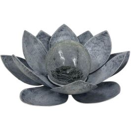 Galix Lámpara Solar LED Nenúfar Lirio de Agua Bola Crepitante para Jardín Exterior, Metal y Vidrio Ø 220mm, 8h Autonomía Galix Lámpara Solar LED Nenúfar Lirio de Agua Bola Crepitante para Jardín Exterior, Metal y Vidrio Ø 220mm, 8h Autonomía