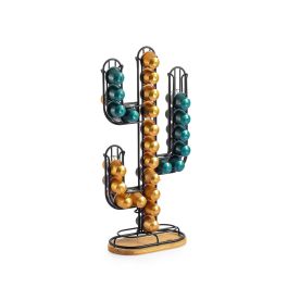 Quttin Soporte para 32 Cápsulas de Café Cactus - Organizador de Café 41.5 cm Alto (12 Unidades)