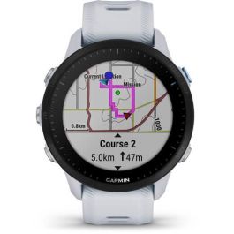 Garmin Forerunner 955 Reloj Deportivo GPS Táctil Blanco con 32GB y Monitor de Frecuencia Cardíaca