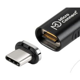 MicroConnect Enchufe Magnético USB4 Premium, MC-LS-USB4CC0.5-A, 40Gbps, 240W, 8K, 2 Unidades