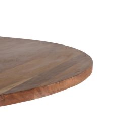 Giner y Colomer Mesa de Comedor Acacia Natural con Patas de Metal Negro 150 cm