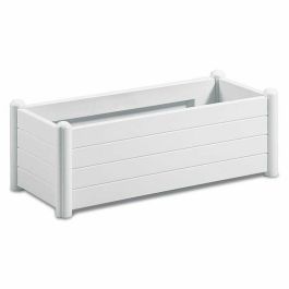 Stefanplast Bandeja Rectangular para Flores Blanca 100x43x35 cm con 80L de Capacidad y Acabado de Madera Precio: 83.59000045. SKU: B1ENLM52Q3