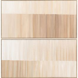 DKD Home Decor Cuadro Beige Blanco Lienzo PS 142.5 x 4.5 x 72.5 cm (2 Unidades) Precio: 159.78999971. SKU: B16ANRBE6L