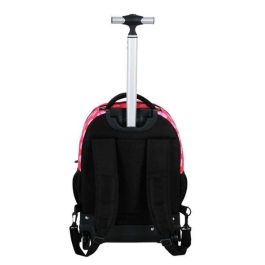 Karactermania Mochila Trolley GTS FAN Minnie Mouse Class, Infantil, 47x32x25cm, Rosa, Poliéster, 2 Ruedas, Tirador Telescópico