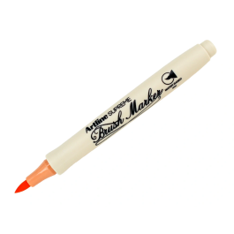 Artline Rotulador Supreme Brush EPFS Pintura Base Agua Punta Pincel Trazo Fino Ocre
