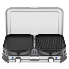 CAMPINGAZ Camping Kitchen 2 Grill & Go CV - Parrilla y cocina de camping rectangular de metal, 490x350x100 mm, 5.5 kg