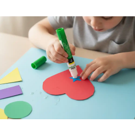 Liderpapel Pegamento en Barra 6 gr Bolígrafo con Clip para Oficina y Escolar