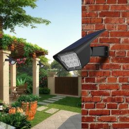 Juego de 2 focos solares Proyector 2 en 1 para pegar o fijar - LUMISKY - CURTIS - H31,5 cm - LED blanco Juego de 2 focos solares Proyector 2 en 1 para pegar o fijar - LUMISKY - CURTIS - H31,5 cm - LED blanco