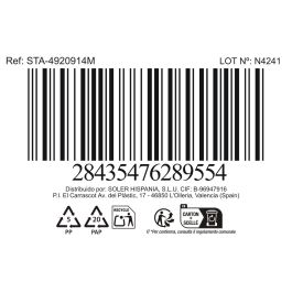 Inde Mondofiedo Taza Jumbo 450 ml, Color Marrón, 11.7 cm de Diámetro x 7.7 cm de Altura (6 Unidades)