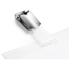DURABLE Click Fold Placa Identificativa con Imán Polipropileno Transparente 40x75mm - 10 Unidades