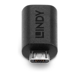 Lindy Adaptador USB 2.0 Tipo Micro-B a C para Conectar Cable USB Tipo C a Dispositivos Micro-B