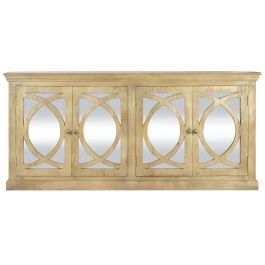 DKD Home Decor Mueble Buffet Item Home Toscana Madera Maciza Mango Natural 45 x 90 x 200 cm