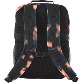 HP 7J593AA Mochila Campus XL para Portátiles hasta 16" Impermeable Negra y Naranja con Cremallera Acolchada y Candado 20L