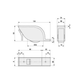 Q&Q Rueda Nido Aladin Espesor 30 Blanco Con Freno
