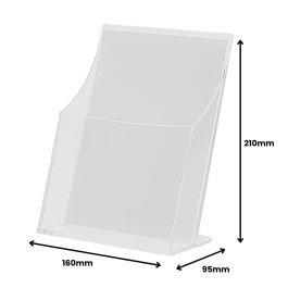 Archivo 2000 Portafolletos Sobremesa Premium Espesor 3 mm Din A5 Vertical 95x160x210 mm
