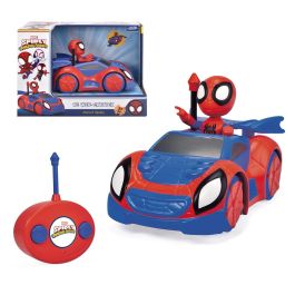 Simba 203223000 Coche RC Spidey Web Crawler 1:24 Radio Control 1 Canal con Figura Spiderman Integrada para Niños +3 años