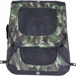 M Pets MPE6953182740872 Caja de transporte Comfort Crate L Plegable con Rejillas de Ventilación y Estructura Metálica - Camuflaje