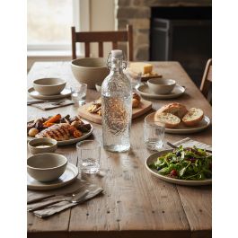 La Mediterranea Botella Vidrio T/Clasico 1.1L 9x9x30.8 cm