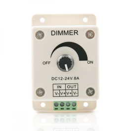 Dimmer Tira LED 12-24VDC 96/192W Control Brillo Intensidad Manual Táctil