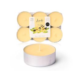 Set 6 Tea Light Maxi 9 H Vainilla Acorde 17X2CM (24 Unidades)