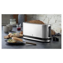 WMF 04.1412.0011 Tostadora de ranura larga de acero inoxidable para 2 rebanadas