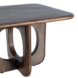 Mesa Centro Marrón Madera de Mango 60 X 60 X 40 cm