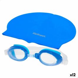 Gorro y Gafas de Natación AquaSport Azul Infantil Plástico (12 Unidades) Precio: 50.88999971. SKU: B1DAVN8GHE