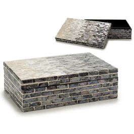 Caja Rectangular Nácar Gris Degradado 45 cm - Giftdecor (4 Unidades) Precio: 41.89000035. SKU: S3603666