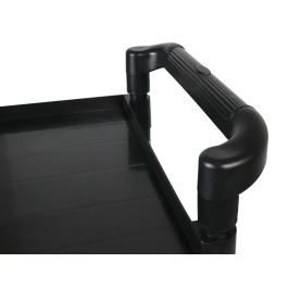 Q-connect Carro de Servicio Multifuncional con 3 Estantes de Polipropileno 830x420x970 mm