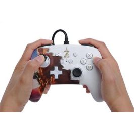 Power A Mando con Cable Enhanced NSGP0031-01 para Nintendo Switch con Cable 3m y Botones Programables, Negro