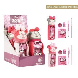 Estuche Escolar con Accesorios Minnie Mouse Rosa 6 Piezas Estuche Escolar con Accesorios Minnie Mouse Rosa 6 Piezas
