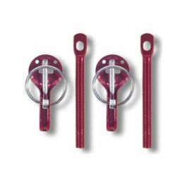 Sparco SP01606AR Pareja Cierres Seguridad Capó Punzón Aluminio Anodizado Rojo Universal con Clavija y Muelle Precio: 37.8900005. SKU: S3707457