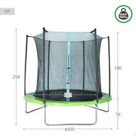 Cama Elástica Infantil con Red de Seguridad Aktive 305 x 256 x 305 cm Ø 305 cm