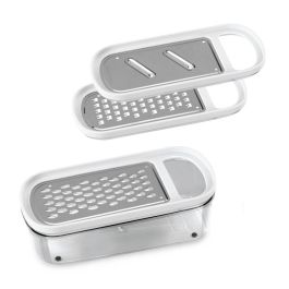 Metaltex Rallador con contenedor 3 en 1 'rap-box' 21cm, 3 cuchillas acero inox, cuerpo ABS, contenedor acrílico Precio: 12.50000059. SKU: S7911729