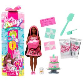 Mattel Barbie Party Reveal Muñeca Jfg71 con 10 Sorpresas y Mascota, Vestido Corazones Plateados Morena Mechas Rosas Precio: 20.50000029. SKU: B1JR3FJVH7
