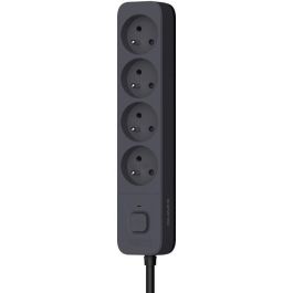 Regleta - QUARX - 4 tomas - Con 3 puertos USB, cable de 1,5m Regleta - QUARX - 4 tomas - Con 3 puertos USB, cable de 1,5m